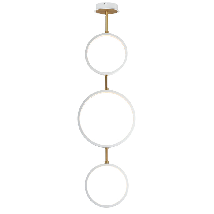 ET2 Hoopla 3-Light LED Pendant Model: E24321-WTGLD