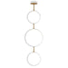 ET2 Hoopla 3-Light LED Pendant Model: E24321-WTGLD