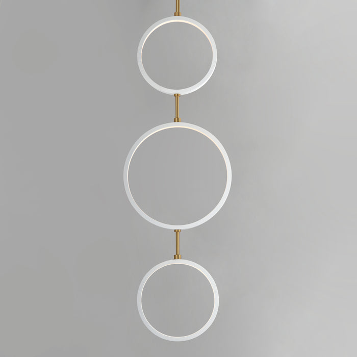 ET2 Hoopla 3-Light LED Pendant Model: E24321-WTGLD