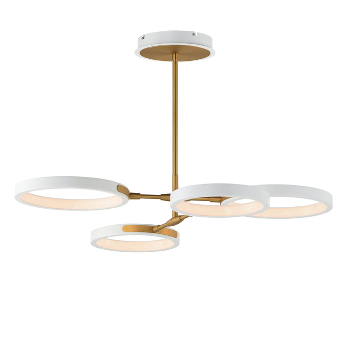 ET2 Hoopla 4-Light LED Pendant Model: E24322-WTGLD