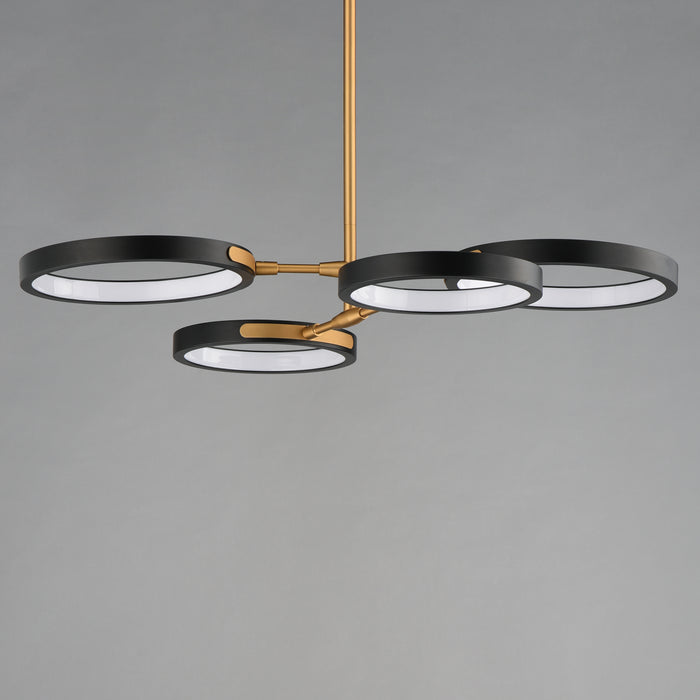 ET2 Hoopla 4-Light LED Pendant Model: E24322-BKGLD