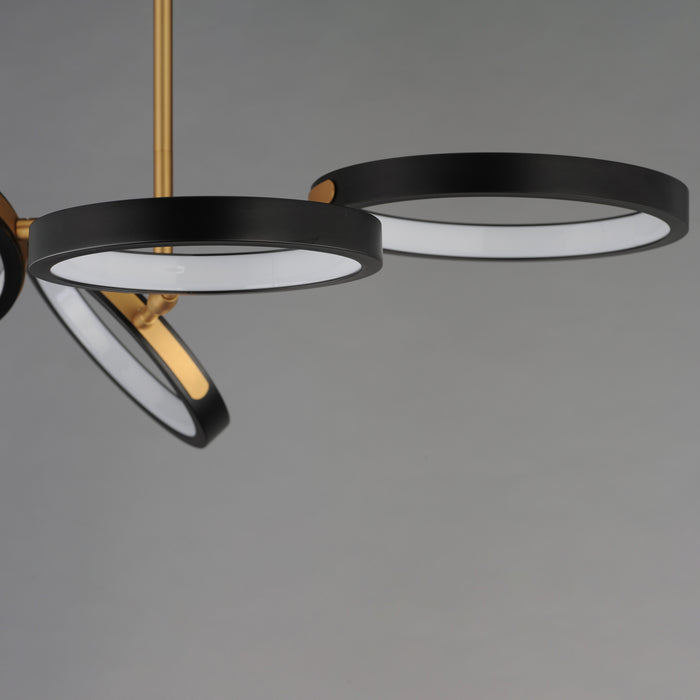 ET2 Hoopla 4-Light LED Pendant Model: E24322-BKGLD