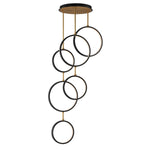 ET2 Hoopla 6-Light LED Pendant Model: E24325-BKGLD