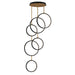 ET2 Hoopla 6-Light LED Pendant Model: E24325-BKGLD