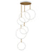 ET2 Hoopla 6-Light LED Pendant Model: E24325-WTGLD