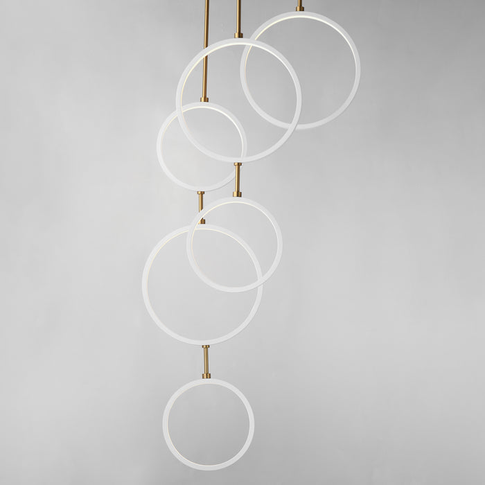 ET2 Hoopla 6-Light LED Pendant Model: E24325-WTGLD