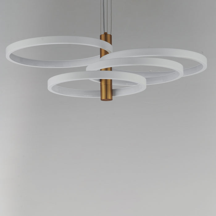 ET2 Hoopla 4-Light LED Pendant Model: E24326-WTGLD