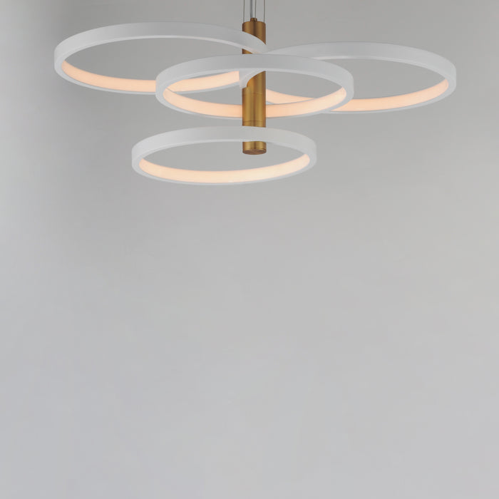 ET2 Hoopla 4-Light LED Pendant Model: E24326-WTGLD