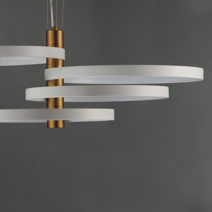 ET2 Hoopla 4-Light LED Pendant Model: E24326-WTGLD