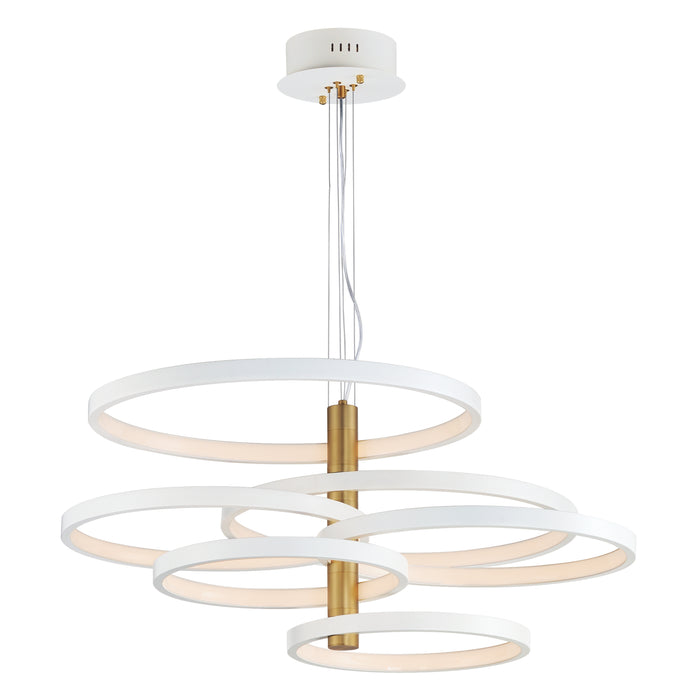 ET2 Hoopla 6-Light LED Pendant Model: E24327-WTGLD