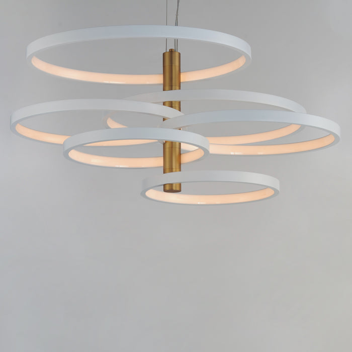 ET2 Hoopla 6-Light LED Pendant Model: E24327-WTGLD