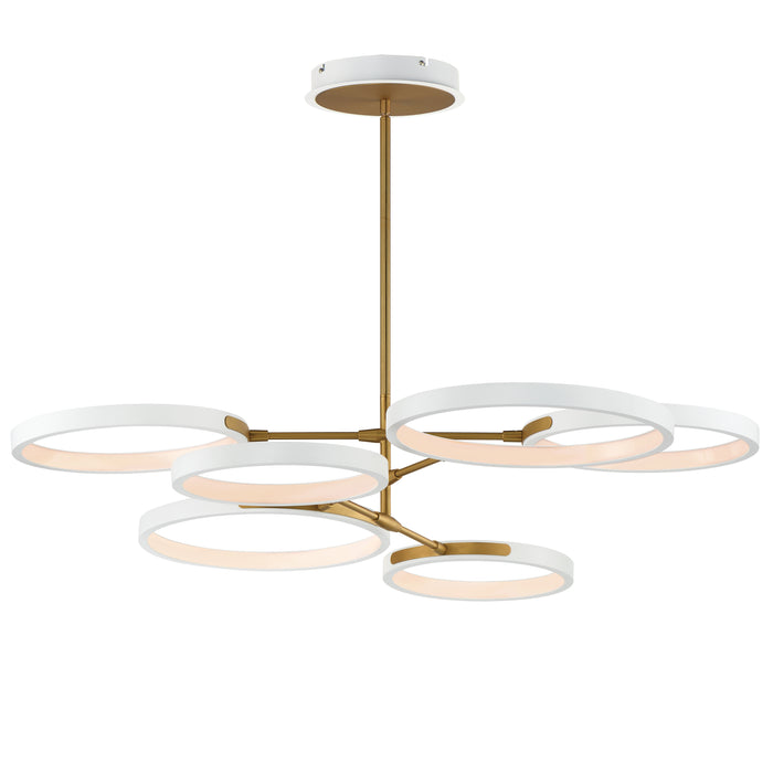 ET2 Hoopla 6-Light LED Pendant Model: E24328-WTGLD