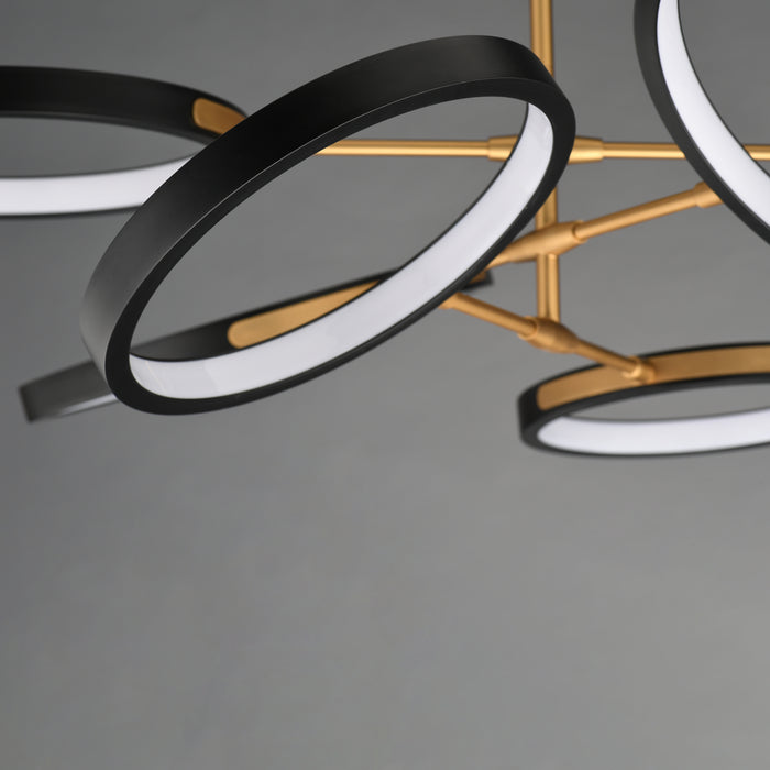 ET2 Hoopla 6-Light LED Pendant Model: E24328-BKGLD