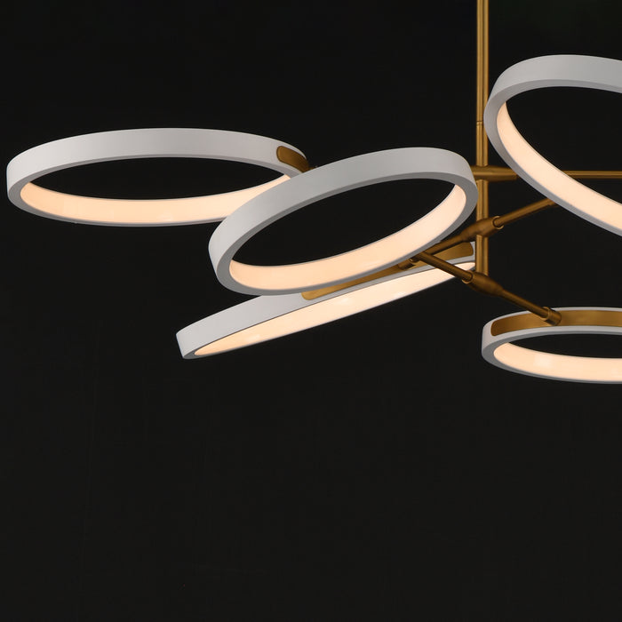 ET2 Hoopla 6-Light LED Pendant Model: E24328-WTGLD