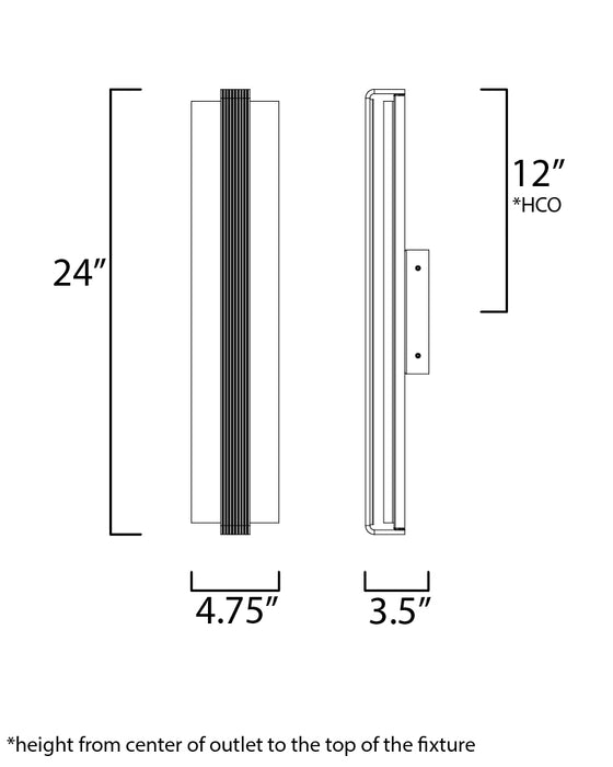 ET2 Ripple 24 LED Bath Vanity Model: E24424-124PC