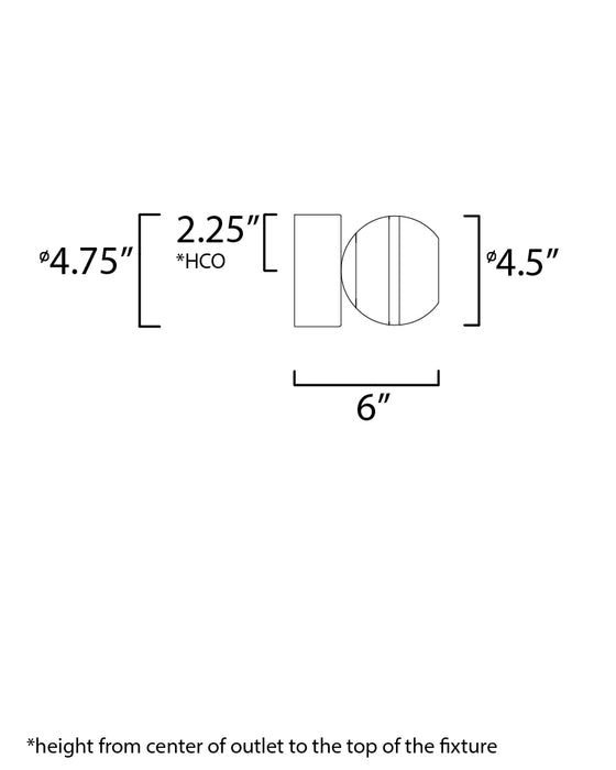 ET2 Swank LED Wall Sconce/Flush Mount Model: E24590-93NAB