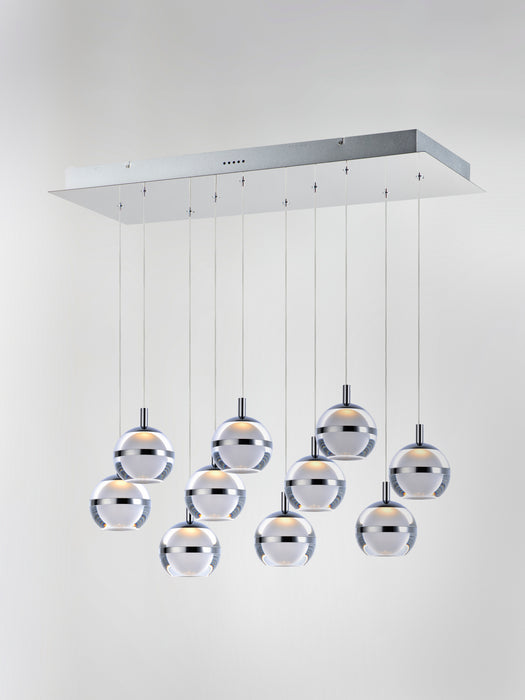 ET2 Swank LED 10-Light Linear Pendant Model: E24599-93PC