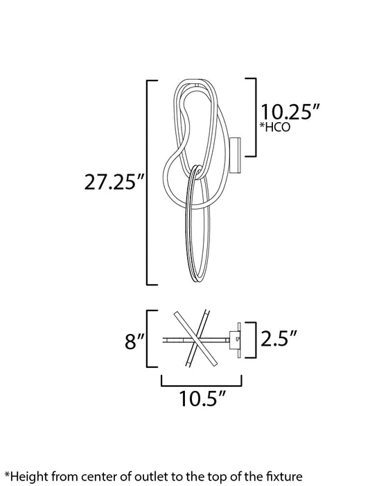 ET2 Unity 3-Light LED Wall Sconce Model: E24613-BCN