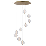 ET2 Rhythm 9-Light LED Pendant Model: E24646-144GLD