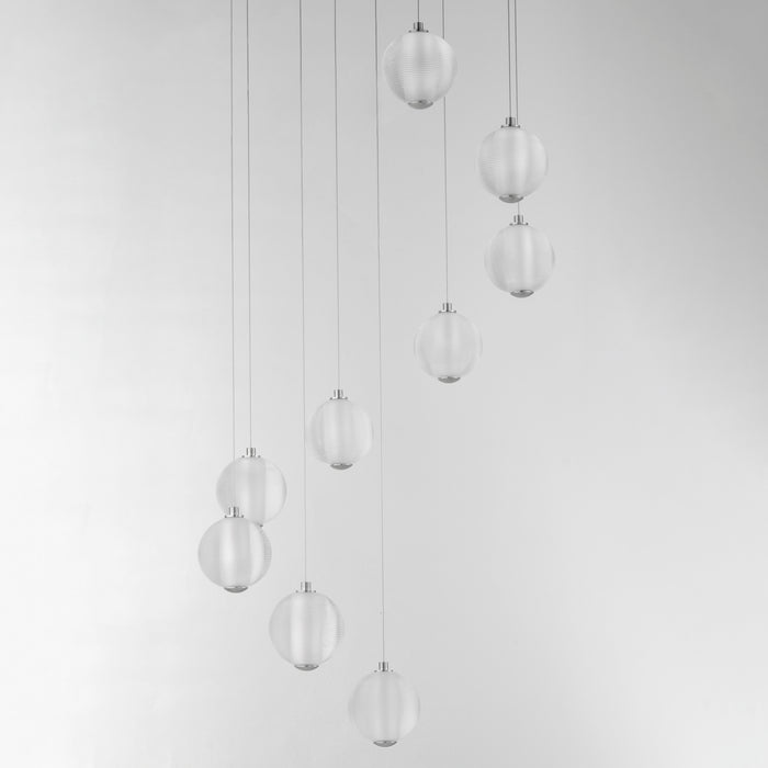 ET2 Rhythm 9-Light LED Pendant Model: E24646-144PC