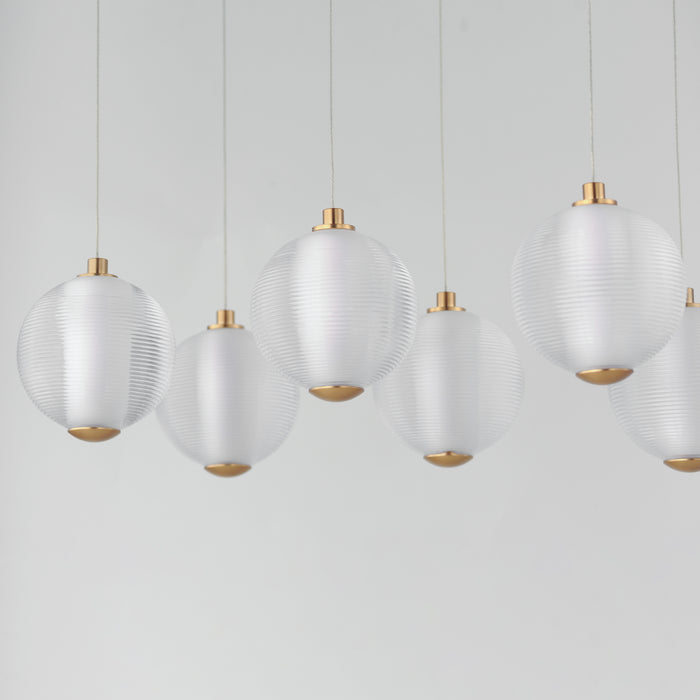 ET2 Rhythm 10-Light LED Pendant Model: E24648-144GLD