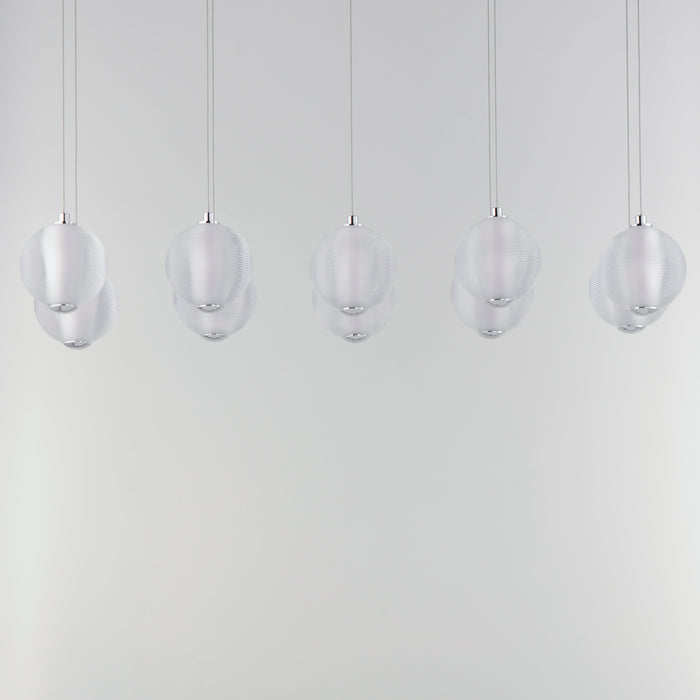 ET2 Rhythm 10-Light LED Pendant Model: E24648-144PC