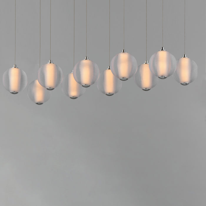 ET2 Rhythm 10-Light LED Pendant Model: E24648-144PC