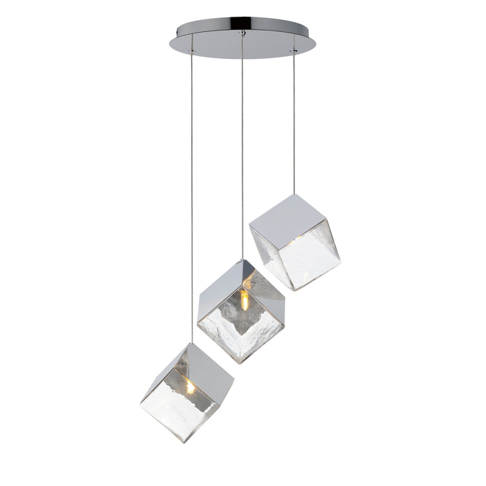 ET2 Ice Cube 3-Light LED Pendant Model: E24683-28PC