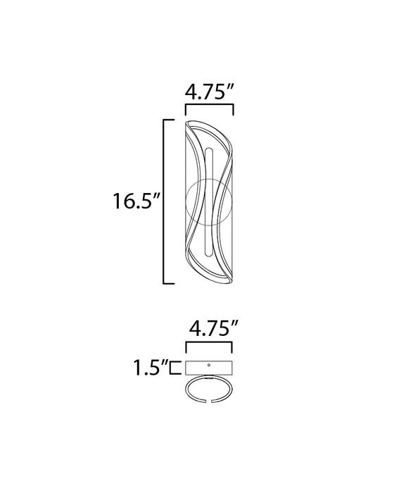 ET2 Manta 17 LED Wall Sconce Model: E24711-144GLD