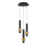 ET2 Reveal 3-Light LED Pendant Model: E24753-BKGLD