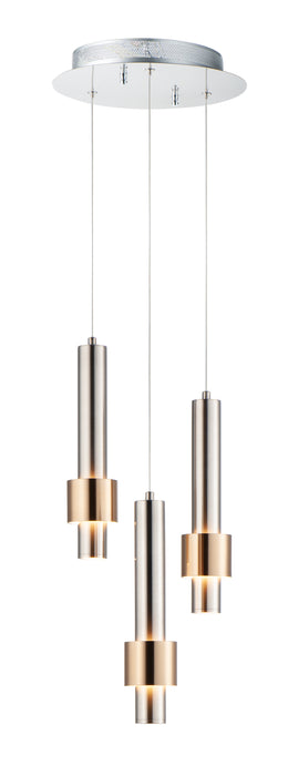 ET2 Reveal 3-Light LED Pendant Model: E24753-SNSBR