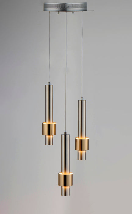 ET2 Reveal 3-Light LED Pendant Model: E24753-SNSBR