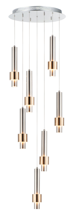 ET2 Reveal 7-Light LED Pendant Model: E24757-SNSBR