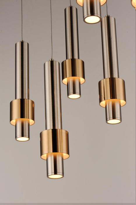 ET2 Reveal 7-Light LED Pendant Model: E24757-SNSBR