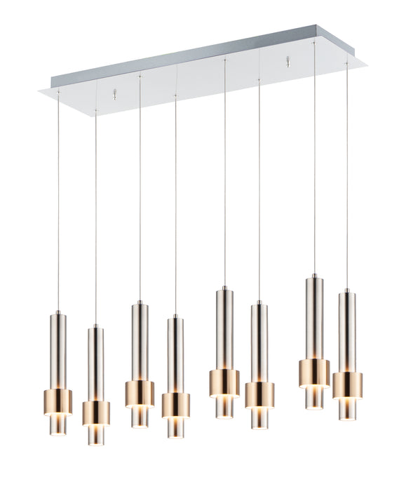 ET2 Reveal 8-Light LED Pendant Model: E24758-SNSBR