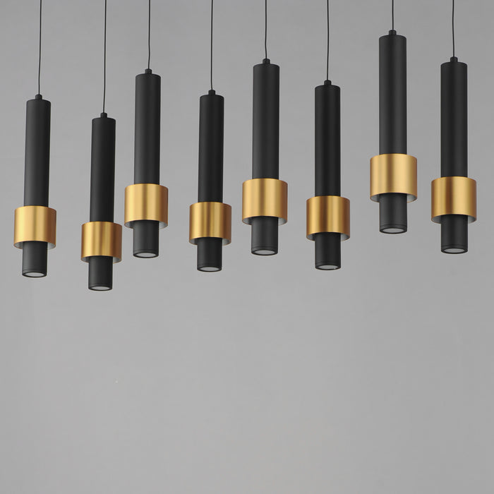 ET2 Reveal 8-Light LED Pendant Model: E24758-BKGLD