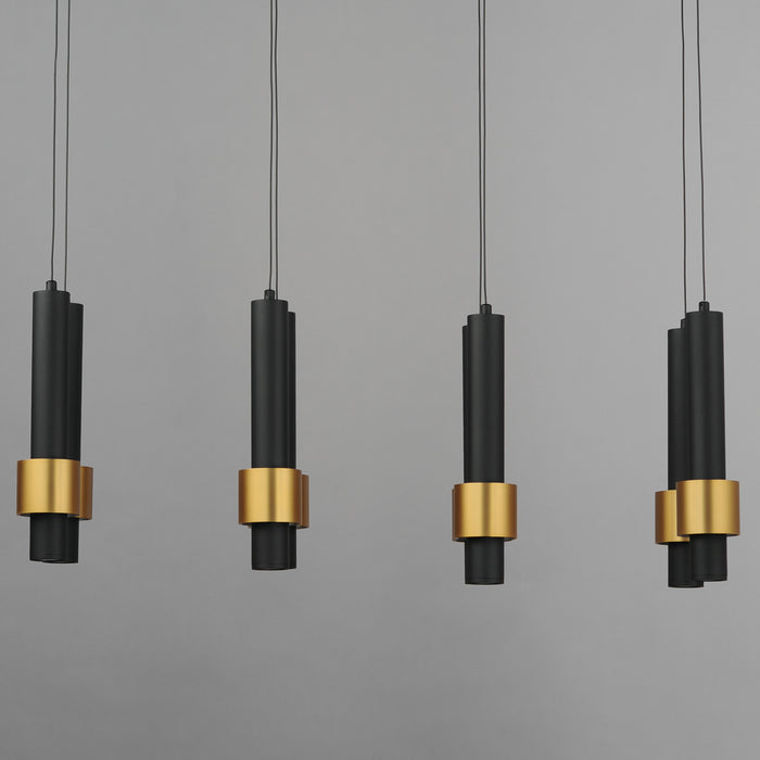 ET2 Reveal 8-Light LED Pendant Model: E24758-BKGLD