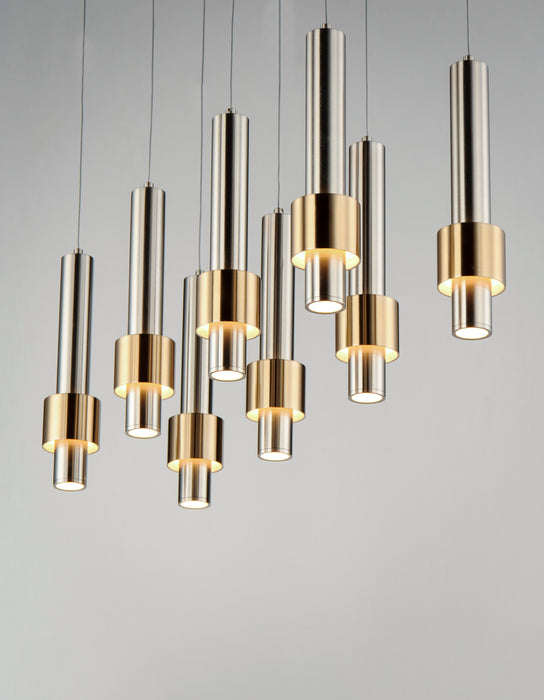 ET2 Reveal 8-Light LED Pendant Model: E24758-SNSBR