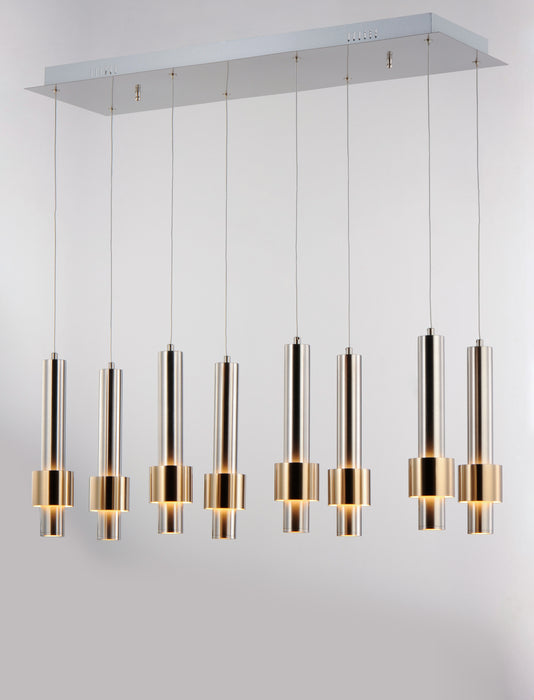 ET2 Reveal 8-Light LED Pendant Model: E24758-SNSBR