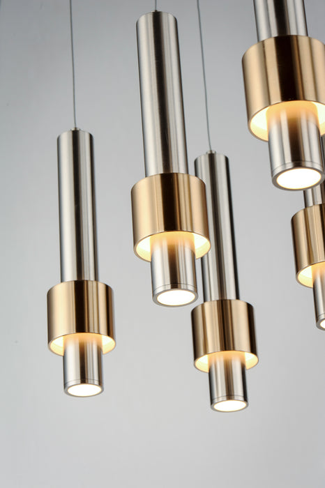 ET2 Reveal 8-Light LED Pendant Model: E24758-SNSBR