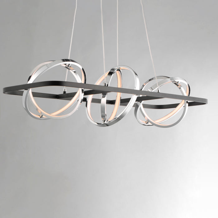 ET2 Gyro II 3-Light LED Linear Pendant Model: E24788-BKPC