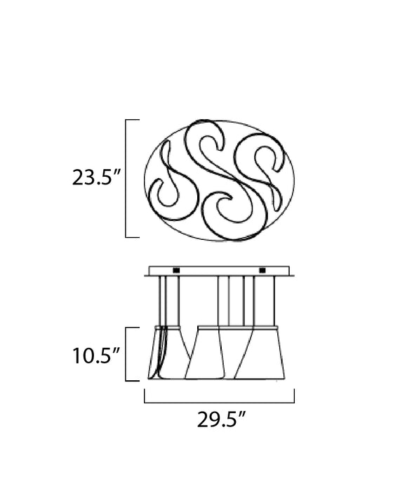 ET2 Tartan 3-Light LED Pendant Model: E24816-82PC