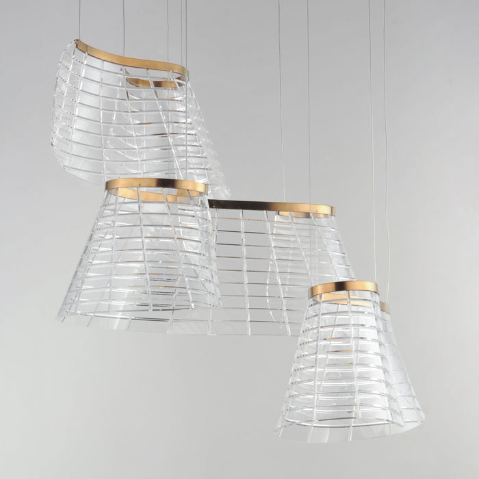 ET2 Tartan 3-Light LED Pendant Model: E24816-82BCN