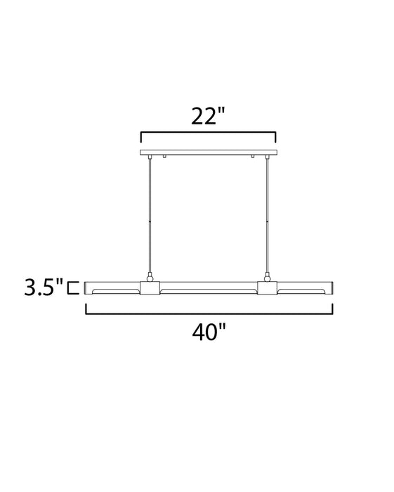 ET2 Rollo 1-Light LED Pendant Model: E24946-APBK