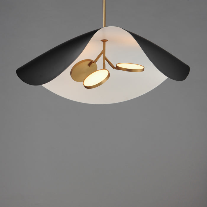 ET2 Carmen 32 LED Pendant Model: E24968-WTBKGLD