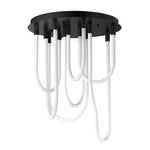 ET2 Soleil 7-Light LED RD Flush Mount Model: E24987-BK