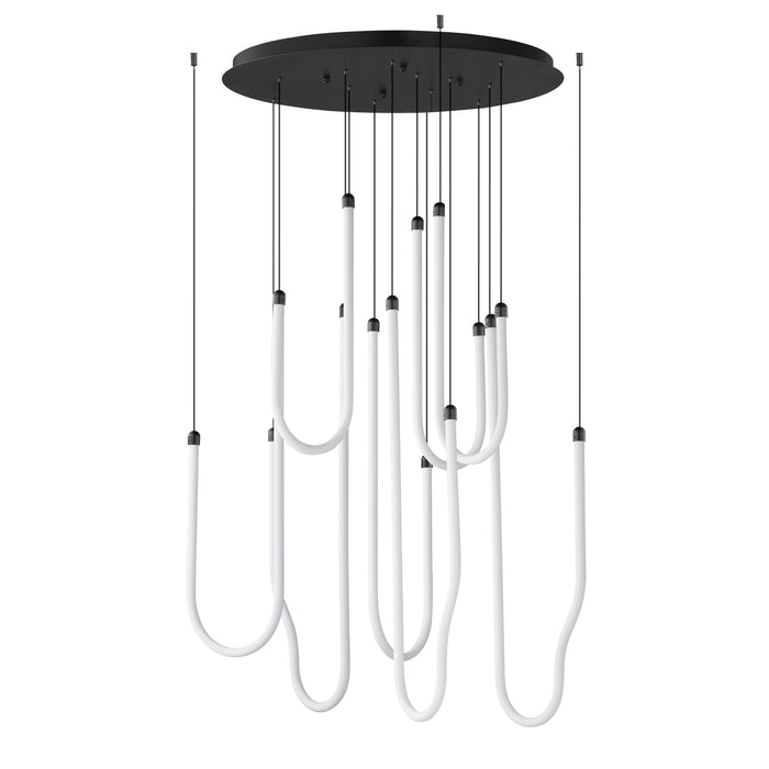 ET2 Soleil 8-Light LED Pendant Model: E24988-BK