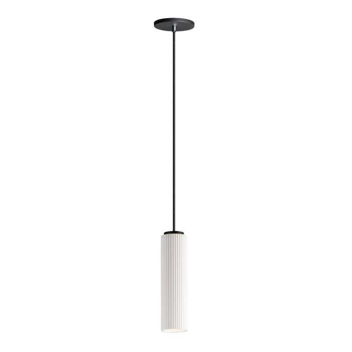 ET2 Pleat LED Plaster Pendant Model: E25038-WTBK