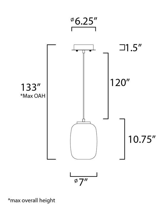 ET2 Soji 2-Light LED Pendant Model: E25064-92BKGLD