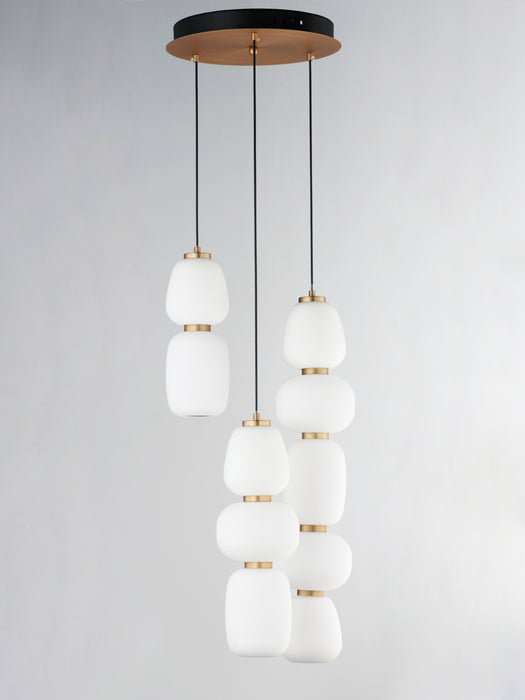 ET2 Soji 3-Light LED Pendant Model: E25069-92BKGLD